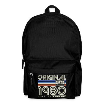 1980 Jahrgang Vintage Retro Geburtstag Geschenk - Rucksack - Schwarz - Vorne