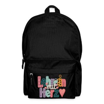 Teacher with heart! - Backpack - black - Front