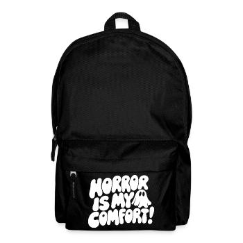 Horror Is My Comfort Quote - Rucksack - Schwarz - Vorne