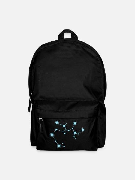 Sagittarius Star Constellation Zodiac Sign Blue - Backpack - black