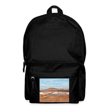 Salt patches of the desert - Backpack - black - Front