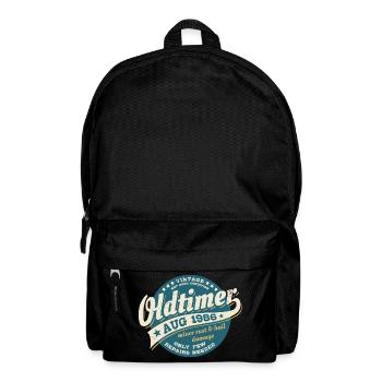 Millésime août 1986 - Anniversaire - Cadeau - Sac à dos - noir - Devant