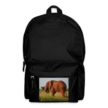 Éléphant sur la savane - Sac à dos - noir - Devant