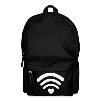 Wi-Fi-Heart-Wifi Design - Backpack - black - Front