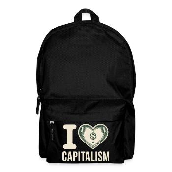 J’adore le capitalisme Entrepreneurs Actions Capitalisme - Sac à dos - noir - Devant