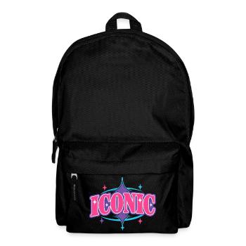 Iconique – Vecteur de déclaration rétro à empattement Gynky Y2K - Sac à dos - noir - Devant