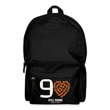 90 Years Bicycle Still Riding Birthday Gift - Backpack - black - Front
