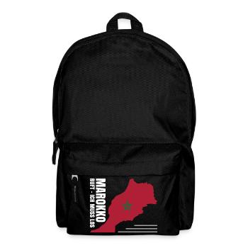 Marokko Auswandern - Rucksack - Schwarz - Vorne