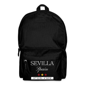 Sevilla Spanien Souvenir – Reise minimalistisch - Rucksack - Schwarz - Vorne