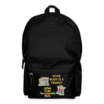 Temple Body Vergnügungspark - Rucksack - Schwarz - Vorne