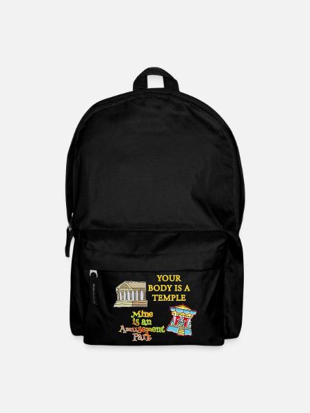 Temple Body Vergnügungspark - Rucksack - Schwarz