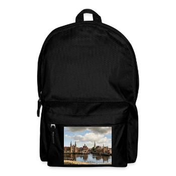 Blick auf Delft (realistisch) - Rucksack - Schwarz - Vorne
