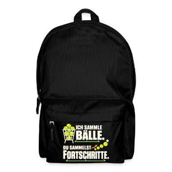 Tennistrainer Tennis Coach Tennislehrer Geschenk - Rucksack - Schwarz - Vorne