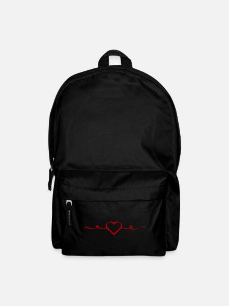 coeur rouge coeur rouge coeur rouge coeur rouge - Sac à dos - noir