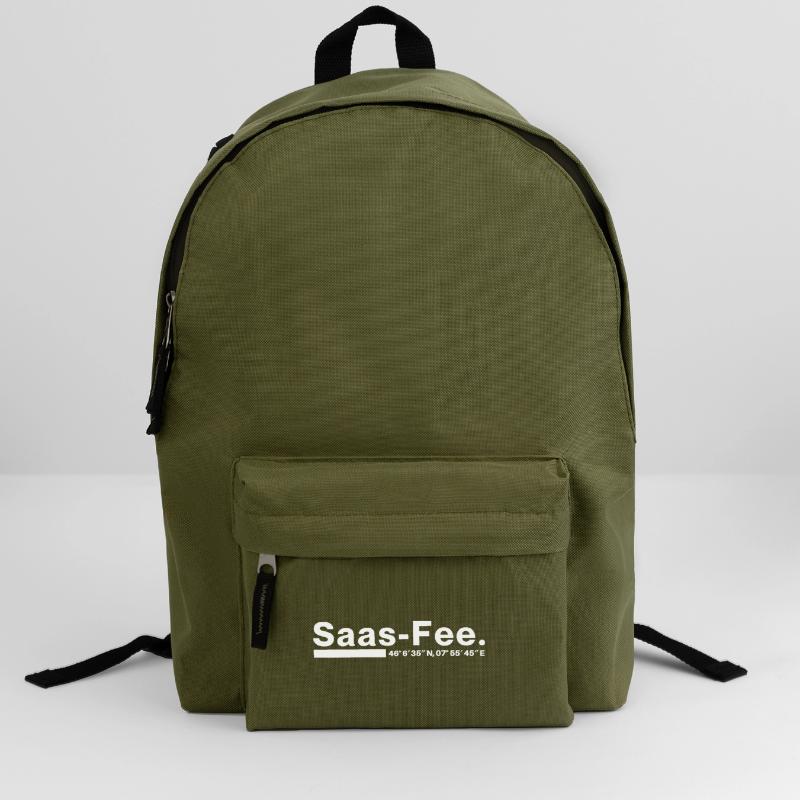 Saas-Fee coordinates Valais Switzerland Backpack