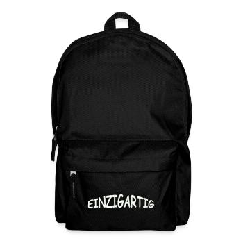 einzigartig- - Rucksack - Schwarz - Vorne