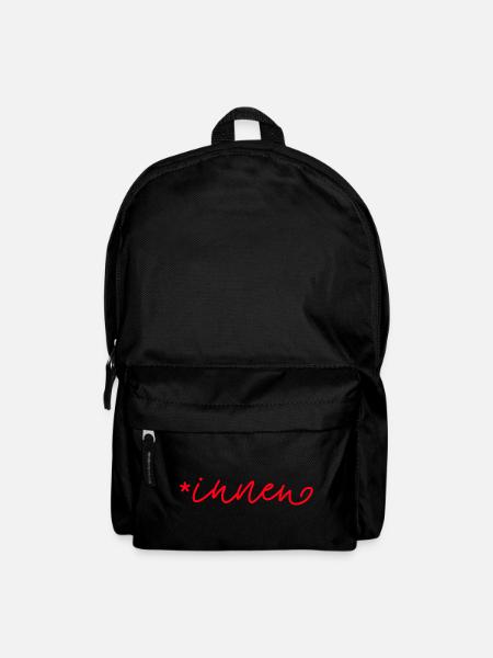 *innen - Gendersternchen - weibliche Form - Rucksack - Schwarz