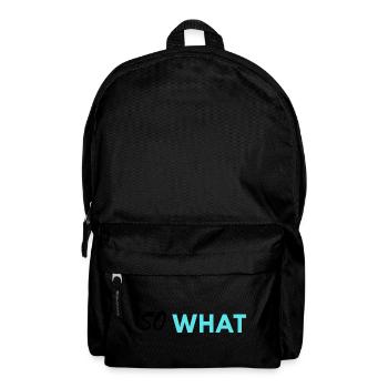 So What print - Backpack - black - Front
