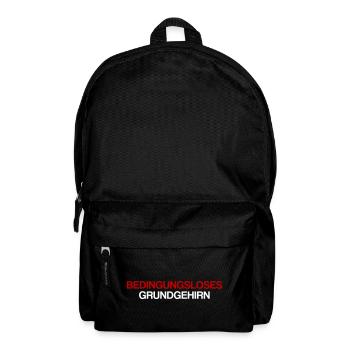 Bedingungsloses Grundgehirn - Rucksack - Schwarz - Vorne