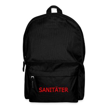 sanitäter - Rucksack - Schwarz - Vorne