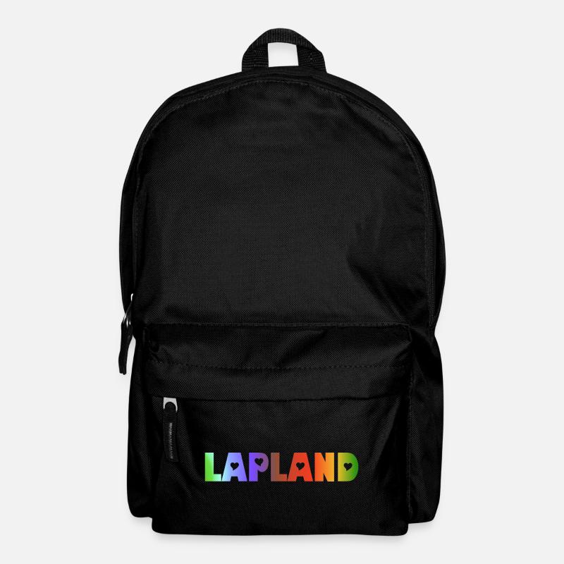 Herz in Lappland - Rucksack - Schwarz