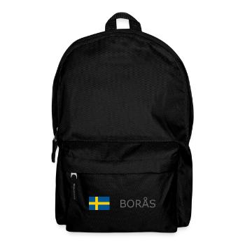 Drapeau de la Suède - Boras - Sverige - Schweden - Sac à dos - noir - Devant