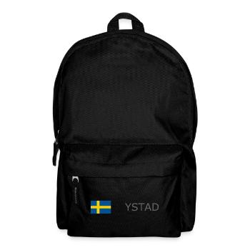 Sweden Flag - Ystad - Sverige - Schweden - Rucksack - Schwarz - Vorne