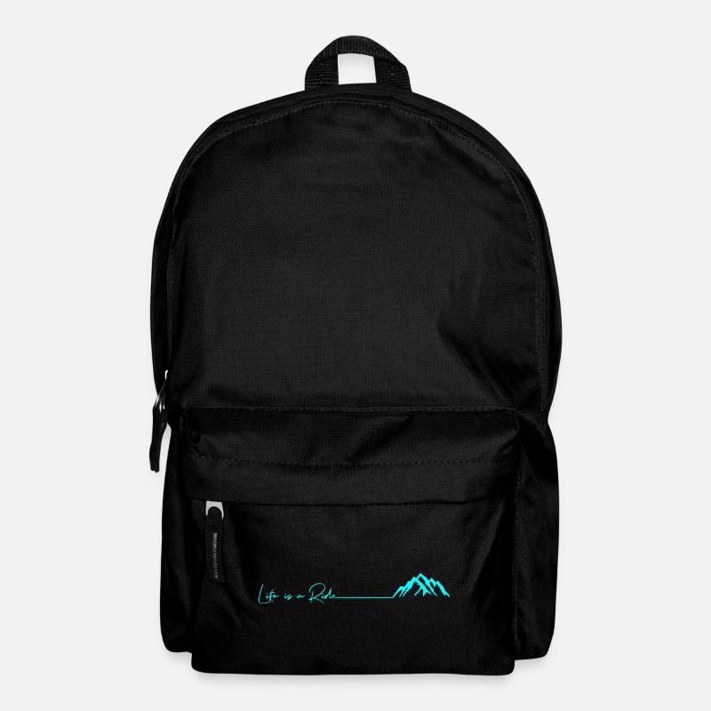 Outdoor Mountains Mountain Bike Ski Snowboard Gift - Backpack - black