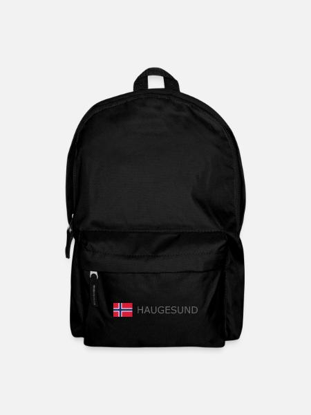 Norway Flag - Haugesund - Norge - Norwegen - Rucksack - Schwarz