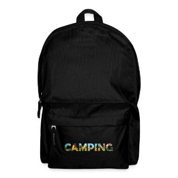 Camping Hoodie – Outdoor Lover Hoodie – Vanlife - Backpack - black - Front