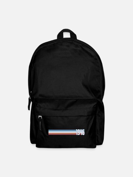 Vintage Coffee 80 Years Octogenarian Party 1946 - Backpack - black