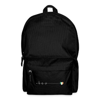Heartbeat ireland flag - Backpack - black - Front