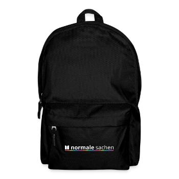 Normal Stuff Logo Arc-en-ciel - Sac à dos - noir - Devant
