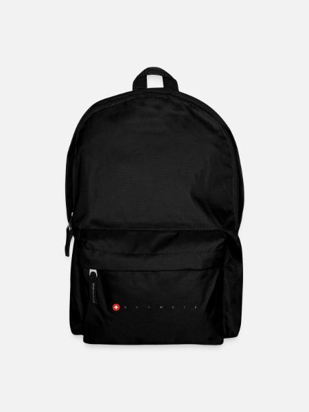 Flagge Schweiz - Rucksack - Schwarz
