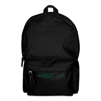 binary nightmare - Rucksack - Schwarz - Vorne
