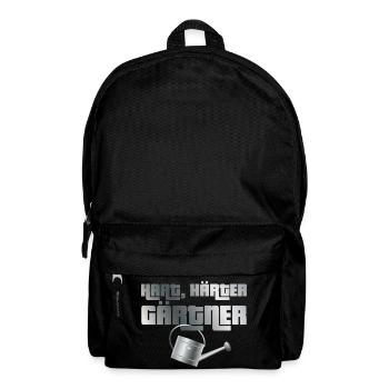 Hart, härter, Gärtner - Rucksack - Schwarz - Vorne