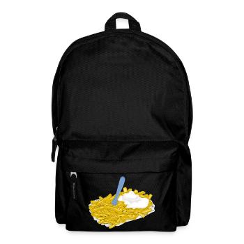 pommes frites speise fast food - Rucksack - Schwarz - Vorne