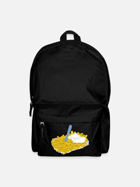 pommes frites speise fast food - Rucksack - Schwarz