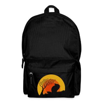 Vintage Chinchilla Sonne | Süßes Retro Geschenk - Rucksack - Schwarz - Vorne