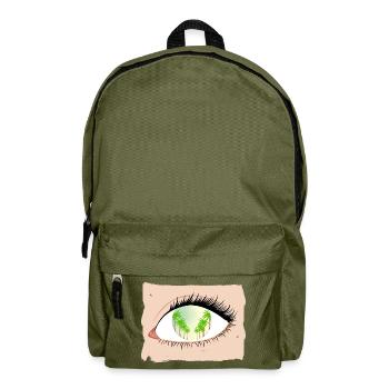 Palm trees in sight - Backpack - olive green - Front