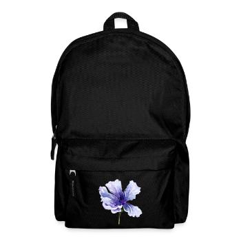 Blume - Rucksack - Schwarz - Vorne