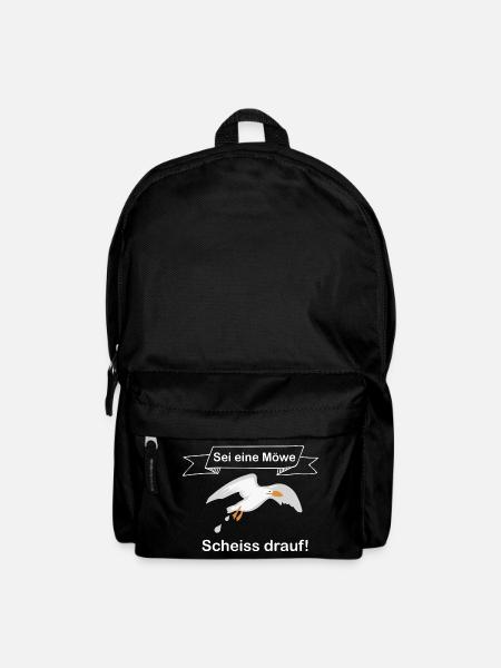 Humorvoller Seemotiv Druck - Rucksack - Schwarz