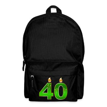Emerald Forty Birthday Candles - Backpack - black - Front