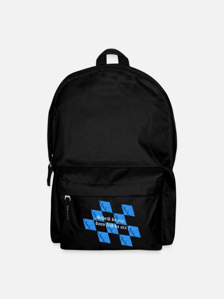 Scheiß da nix - Rucksack - Schwarz