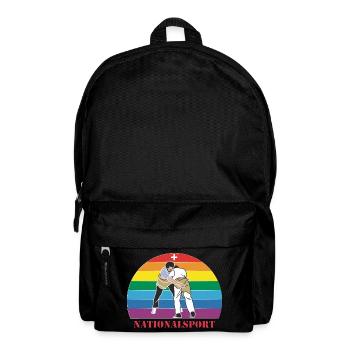 Schweizer Schwinger Schwingen im Vintage  Design - Rucksack - Schwarz - Vorne