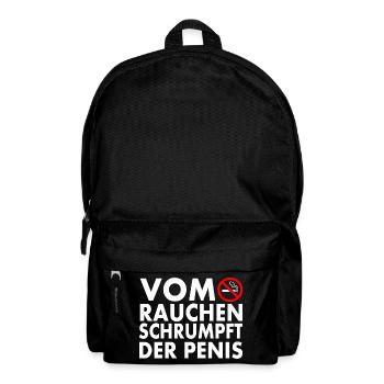 Vom rauchen schrumpft der penis - Rucksack - Schwarz - Vorne