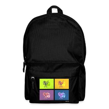 DIN O4 (Dinosaur Pop Art Edition) - Sac à dos - noir - Devant