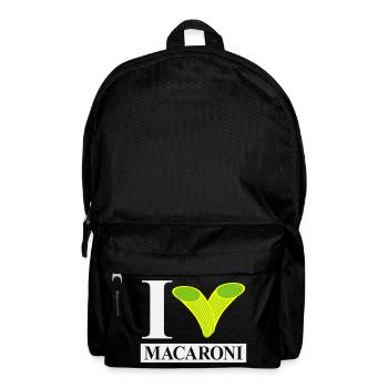 I love macaroni - Backpack - black - Front