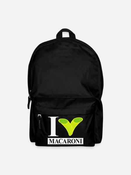 I love macaroni - Backpack - black