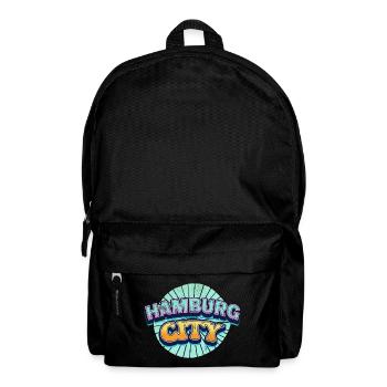 Hamburg Germany City Font Pop Art Comic - Backpack - black - Front